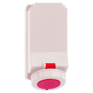 CEE-wandcontactdoos TE, 32A, QUICK-CONNECT, om door te lussen, hittebest., IP67