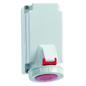 CEE-wandcontactdoos TE, 16A, QUICK-CONNECT, hittebestendig, IP67