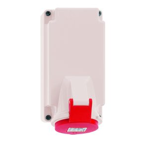 CEE-wandcontactdoos TE, 16A, QUICK-CONNECT, om door te lussen, hittebestendig, IP44