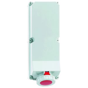 CEE-wandcontactdoos, 125A, hittebestendig, IP67