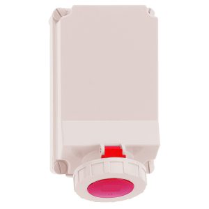 CEE-wandcontactdoos TE 63A, om door te lussen, hittebest., IP67