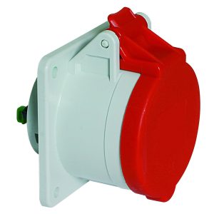 CEE-inbouwcontactdoos TE, 16A+32A, QUICK-CONNECT, hittebestendig, 75x75, IP44