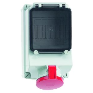 CEE-WCD, mogelijkheid voor beveiliging, 32A+63A, 160x260, Ni, IP44