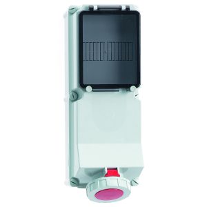 CEE-WCD, mogelijkheid voor beveiliging, IP67, 63A+125A, 180x460, Ni