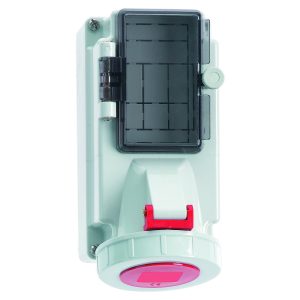 CEE-wandcontactdoos, beveiligd, IP67