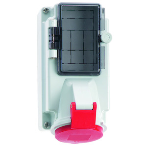 WCD 6h 16A 4P 400V IP44 170x90 QC TE G Ni