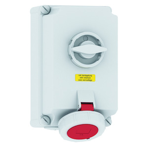 WCD 6h 32A 7P 400V IP67 260x160 TE A/V Ni