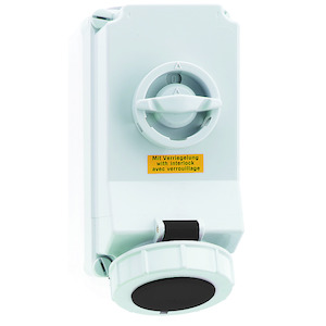 WCD 7h 32A 4P 500V IP67 225x118 QC A/V Ni