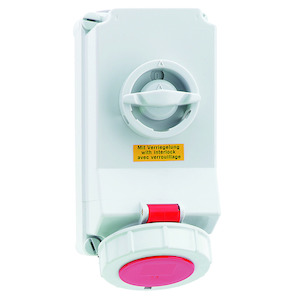 WCD 3h 32A 4P 440V IP67 225x118 QC TE A/V Ni