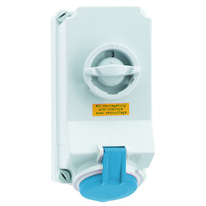 WCD 9h 16A 4P 230V IP44 225x118 QC TE A/V Ni