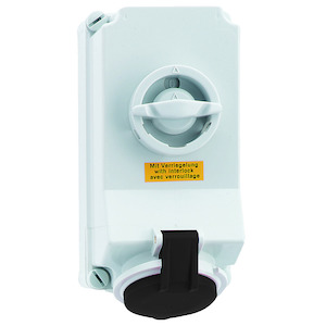 WCD 7h 32A 4P 500V IP44 225x118 QC A/V Ni