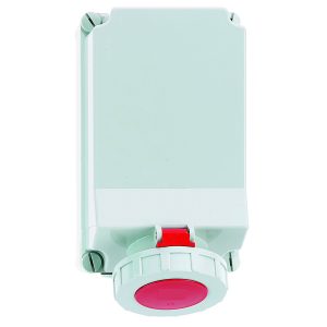 CEE-wandcontactdoos, 63A, PSK en ingang boven M20 beschermd,hittebestendig, IP67