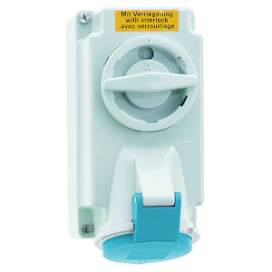 WCD 9h 16A 4P 230V IP44 170x90 QC A/V Ni