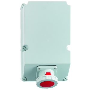 CEE-wandcontactdoos, 63A, PSK en M20 vergrendeling hittebestendig, IP67