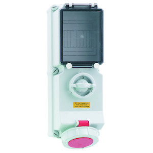 WCD 3h 32A 4P 440V IP67 365x134 QC A/V/G Ni