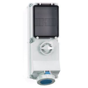 WCD 9h 32A 4P 230V IP67 365x134 QC TE A/G Ni