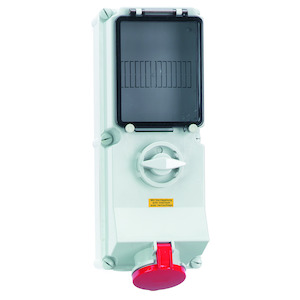 WCD 6h 16A 5P 400V IP44 365x134 QC A/V/G Ni