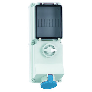 WCD 9h 16A 4P 230V IP44 365x134 QC A/G Ni