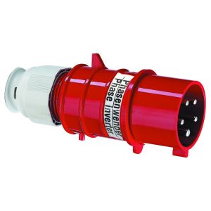 Fasenwisselaar als steker, TE, IP44, 16A+32A, MULTI-GRIP, hittebestendig