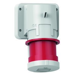 CEE-toestelcontactdoos, 16A+32A, aanbouw, klapdeksel, IP44