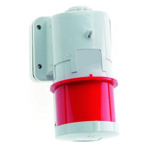 CEE-toestelcontactdoos, 16A+32A, aanbouw, TE, QUICK-CONNECT, klapdeksel, IP44