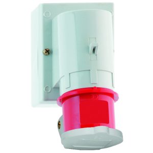 CEE-toestelcontactdoos, 16A, opbouw, klapdeksel, IP44