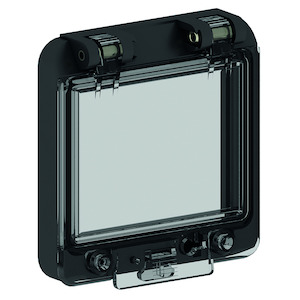 Klapvenster 4 mod. zonder onderbak zwart