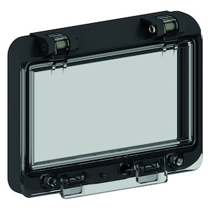 Klapvenster 6 mod. zonder onderbak zwart