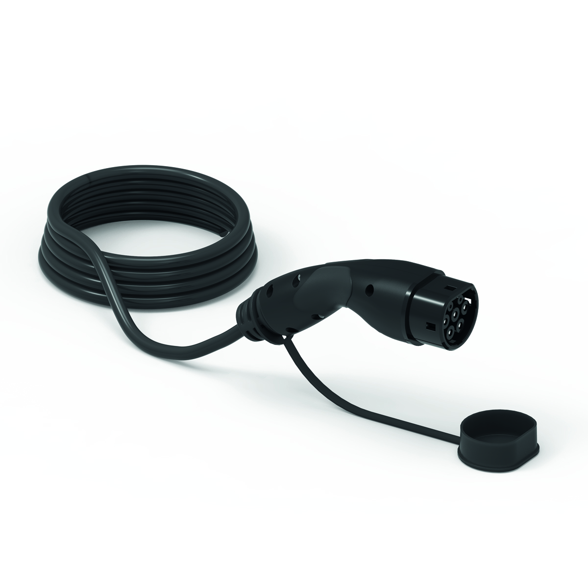 Aansluitkabel 10,0m zwart, 63A 3 fase T2 Zw Zw