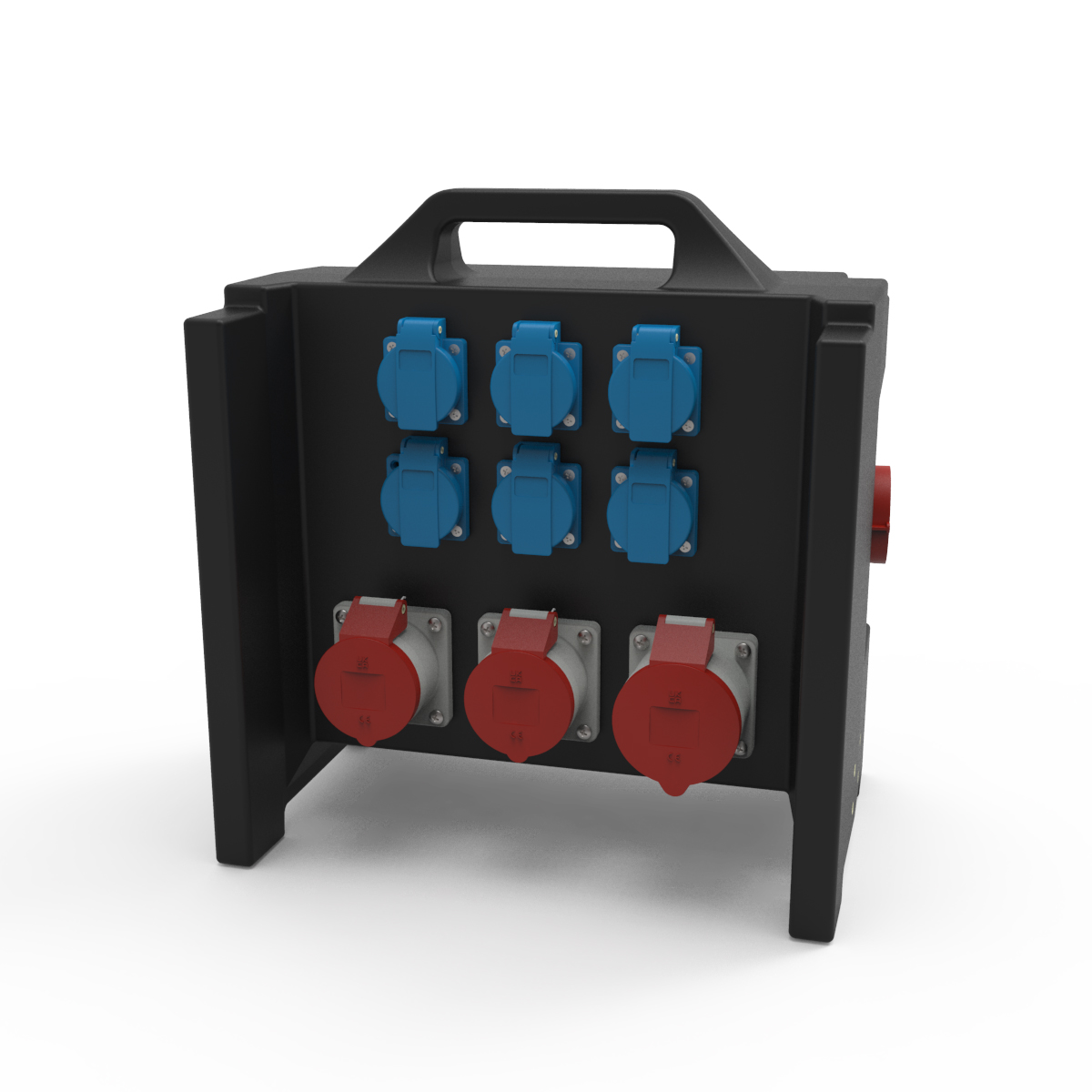 FRONTBOX Verdeler 32A >DL +2x 16A+6x Schuko